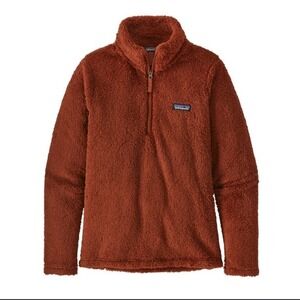 Patagonia Women's Los Gatos 1/4-Zip High-Pile Burnished Red Pullover Fleece - M
